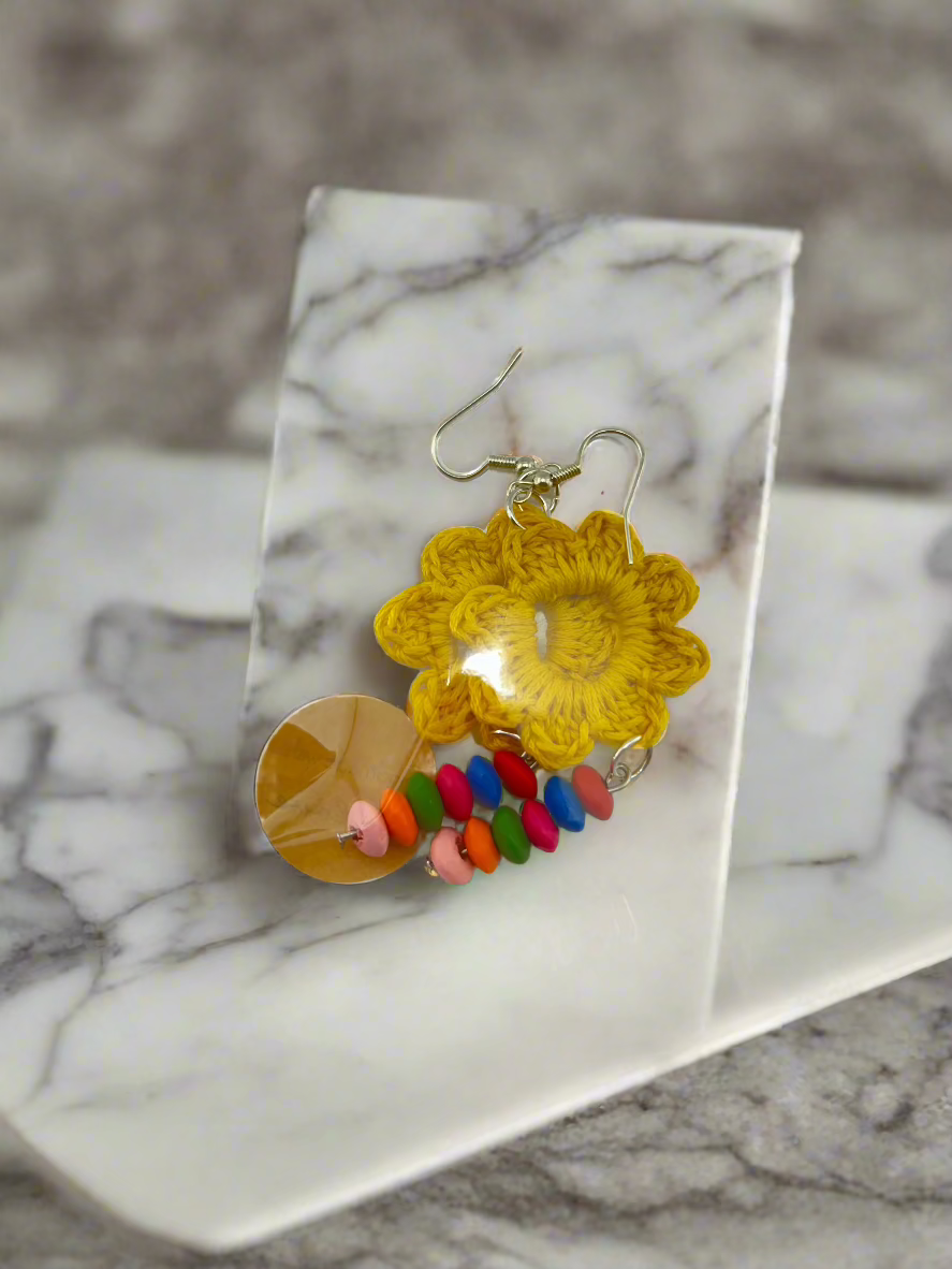 Handmade Crocheted Steel Earrings – Elegant & Unique