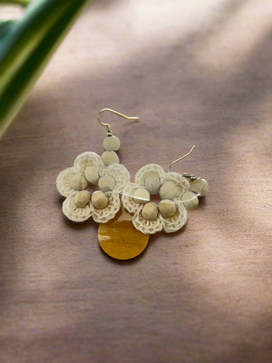 Handmade Crocheted Steel Earrings – Elegant & Unique