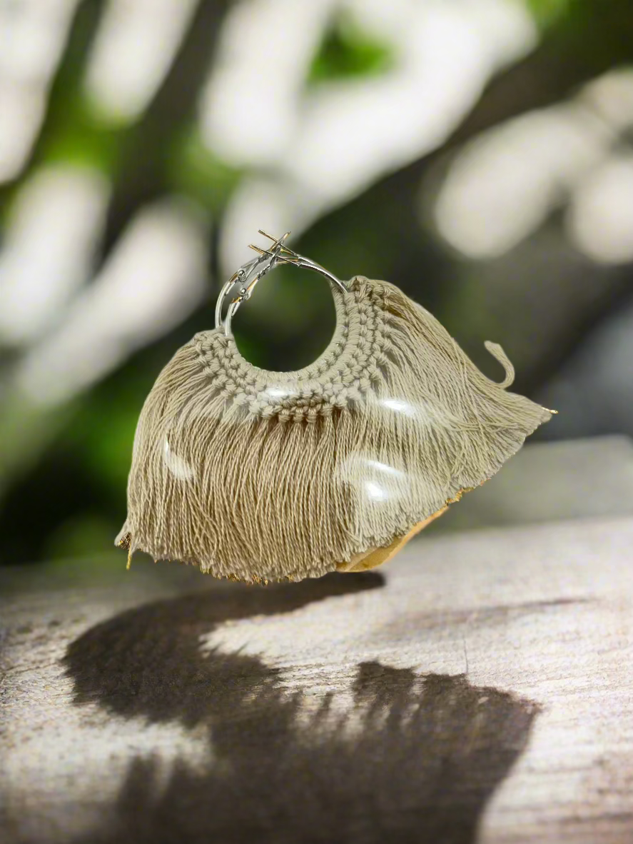 Handmade Crocheted Steel Earrings – Elegant & Unique