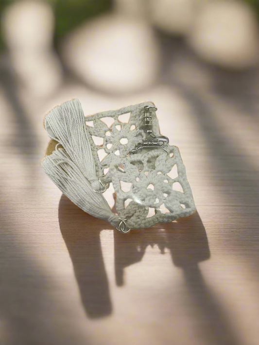 Handmade Crocheted Steel Earrings – Elegant & Unique