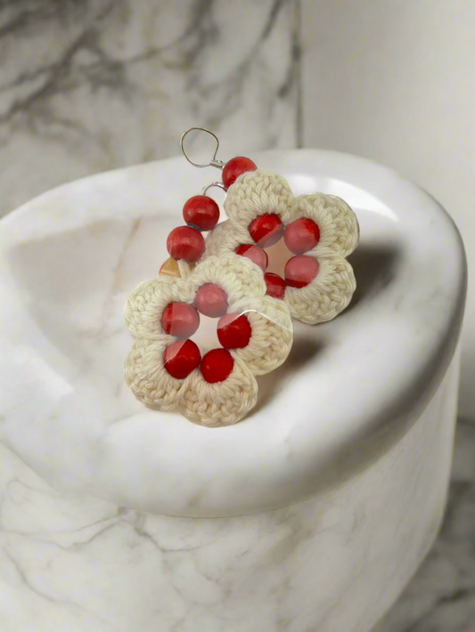 Handmade Crocheted Steel Earrings – Elegant & Unique